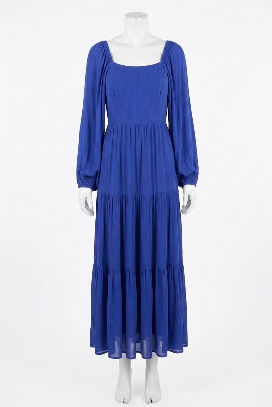 NEW LISTICLE ann margaret maxi dress in royal blue